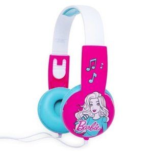 Barbie Kid Safe Headphones Built-In Volume Limiter Controls Ages 3-9 years